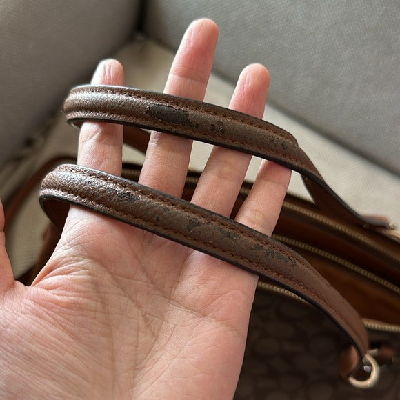 Coach Christy Brown Signature Tote Bag EUC -some flaws - Picture 12 of 17